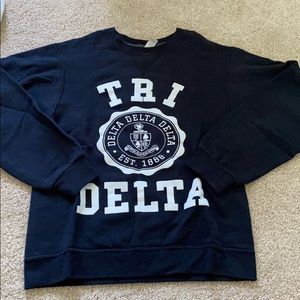 Black tri delta sweatshirt